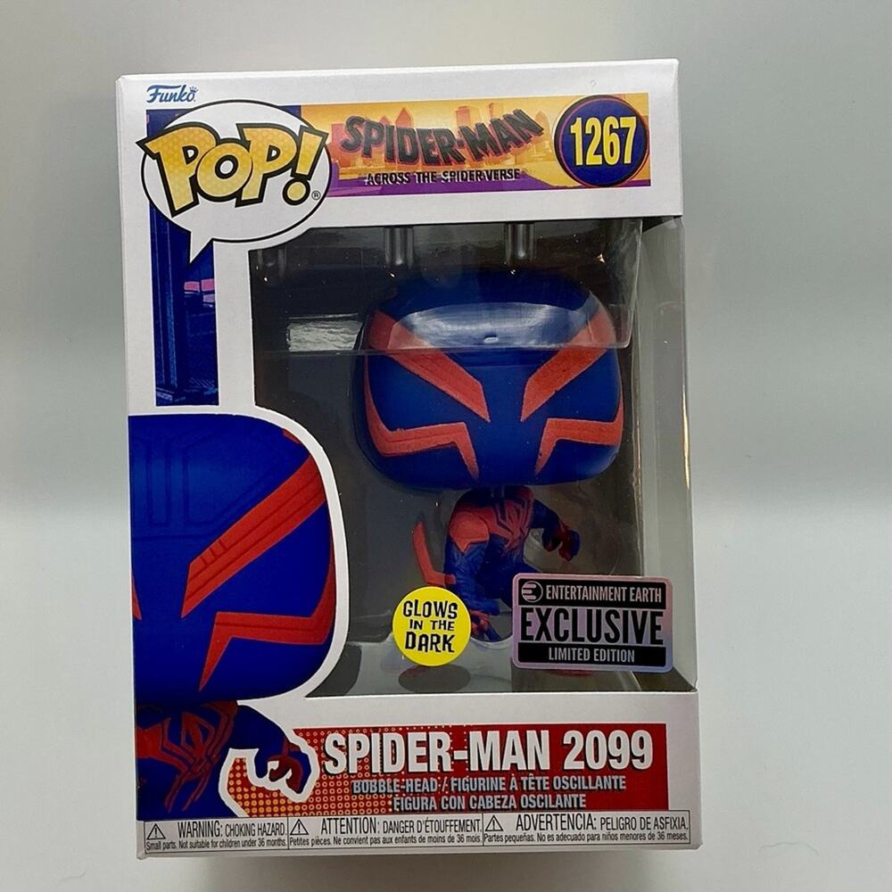 Spider-Man 2099 #1267 Funko Pop – Across the Spider-Verse – EE Exclusive Glow